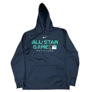 Nike All Star Game Seattle 2023 Dri Fit Fleece Lined Hoodie Mens Medium MLB